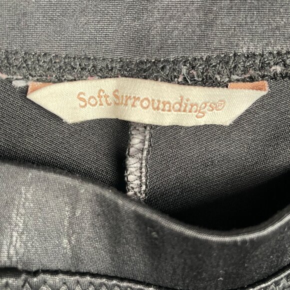 Soft Surroundings Leggings XS Work Office Capsule Leather Minimal Stretchy Chic - Picture 7 of 9